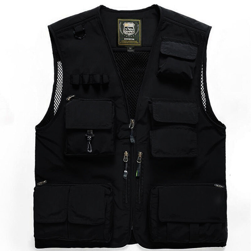 Gilet de pêche multipoche