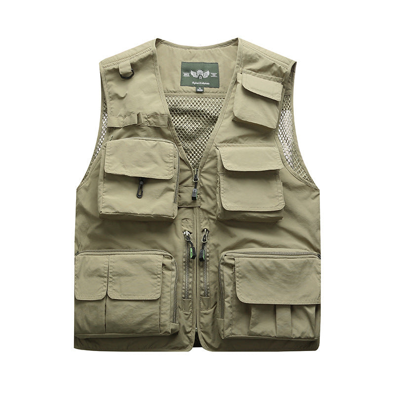 Gilet de pêche multipoche