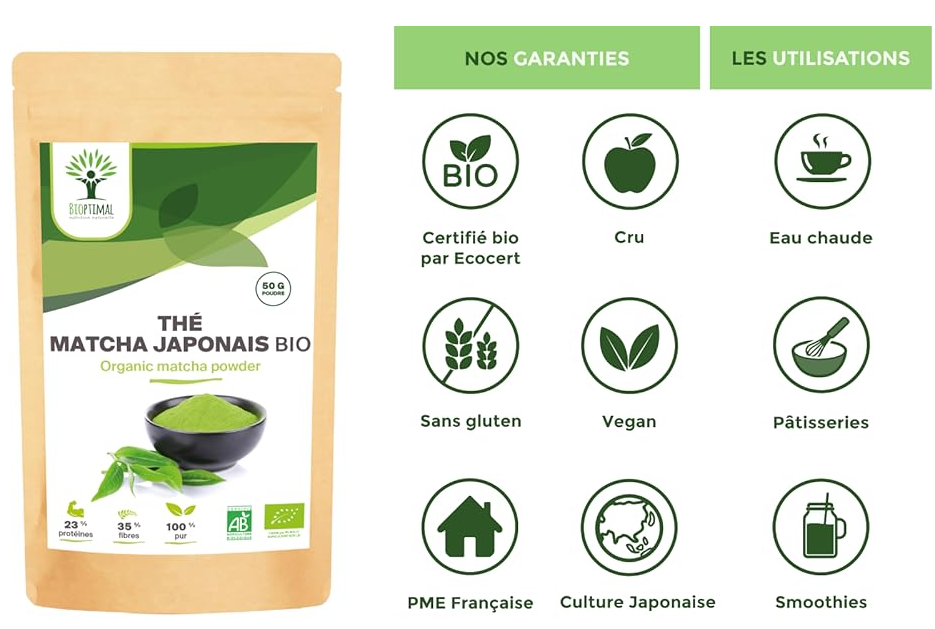 Matcha Thé Bio en Poudre