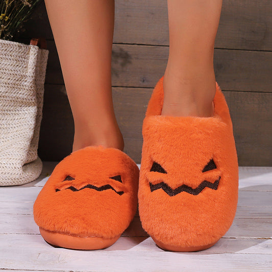 Chaussons Citrouille d'Halloween